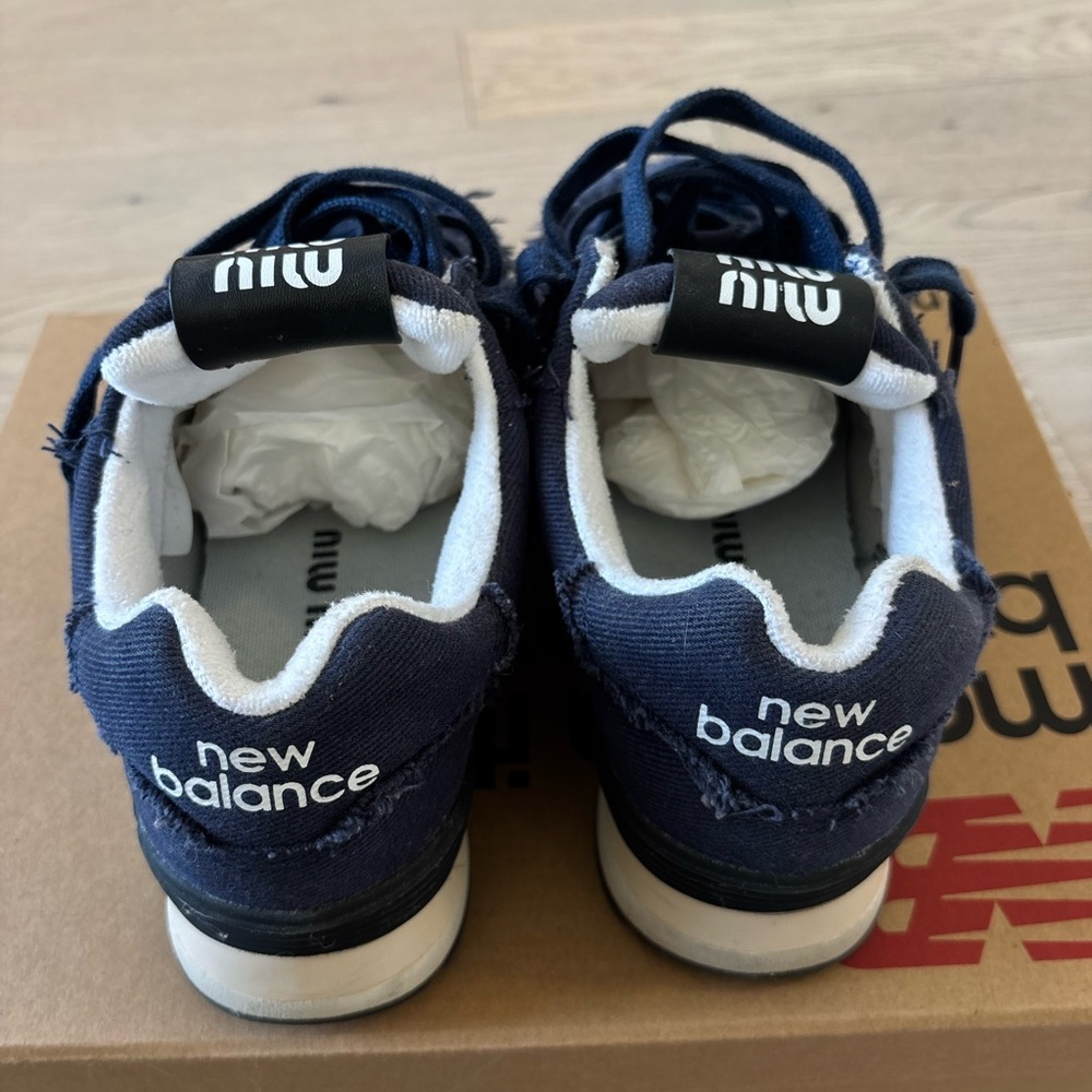 Miu Miu x New Balance Women’s 574 'Denim - Royal Blue' Size 8 - Picture 5 of 8